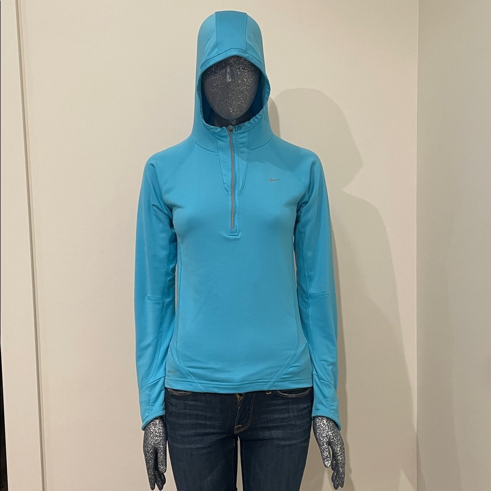 Nike Light Blue DriFit Hooded Top